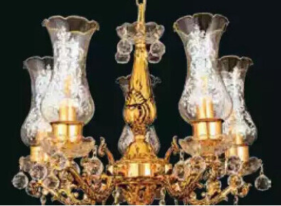 Ceiling chandelier Luxury Gold Chandelier Ceiling lamp Luster Crystal Art