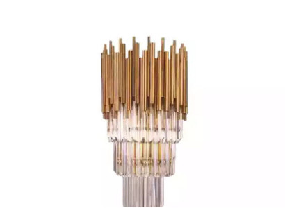 Chandelier gold hanging lamp Crystal Luster Lamp Light fixture new Living room