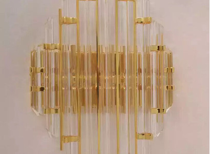 Wall lamp Crystal Living room wall lamp luxury gold Bedroom style