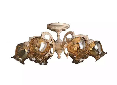 Ceiling lamp Chandelier Chandelier Chandelier Lamps Glass Beige Art