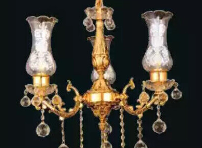 Ceiling chandelier Chandelier Gold Ceiling lamp Luster Crystal Lamp