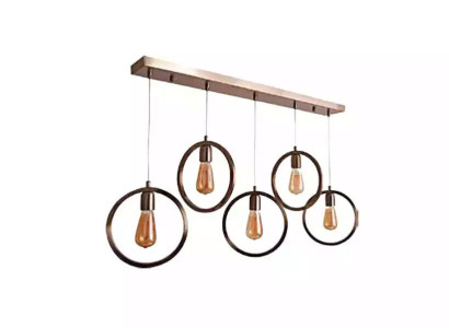 Pendant light Black chic Ceiling lamp 70x90cm Living room Light fixture