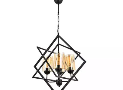 Ceiling lamp pendant light Living room Luxury Indoor area black Luster Light fixture