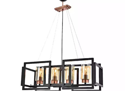 Ceiling lamp chic light fixture for dining room living room shiny glass
