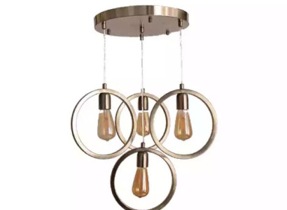 Ceiling lamp modern pendant light living room luxury matt chrome 35x70