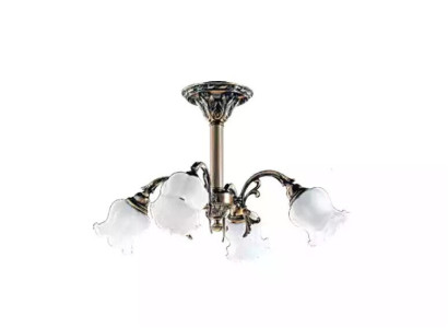 Chandelier Ceiling Light Flowers Chandelier Ceiling lamp Lamp Glass Gray