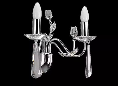 Wall lamp light crown chandelier wall lamp chandelier wall crystal lamps silver