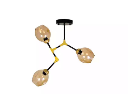 Luster Chandelier Ceiling lamp Ceiling Light Lamps Gold Modern Glass