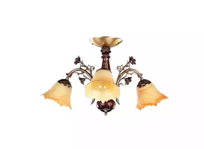 Ceiling lamp flowers ceiling chandelier chandelier chandelier lamp glass brown