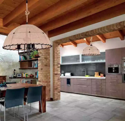 Ceiling lamp Chandelier Chandelier Chandelier Lamp Beige Modern Rope