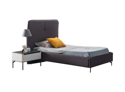 Gray children's furniture designer children's bed wood bedside table luxury suite