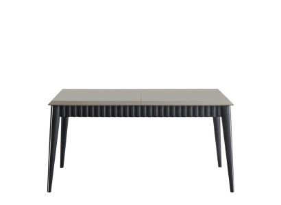 Gray Dining table Robust Dining room Designer Wooden Table Luxurious Furniture