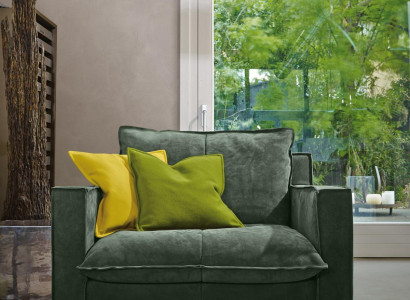 Armchair Upholstery Furniture Relax Design Furniture Green Lounge Luxury Single Seater Prianera