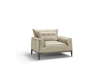 Design Leather Armchair Living room Lounge Luxury Chair Design Furniture Brown Prianera