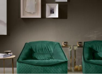 Armchair Single Seater Luxury 1Seater Upholstery Seat Designer Textile Seat Fabric Modern