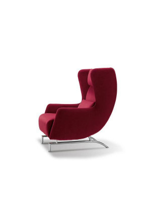 Armchair Seat Single Seater Design Yellow Upholstery Living room Furniture Wing Chair Prianera