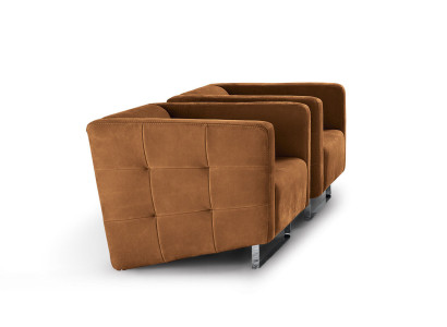 Luxury Armchair Upholstery Brown Italian Style Design Modern Furniture Living room new