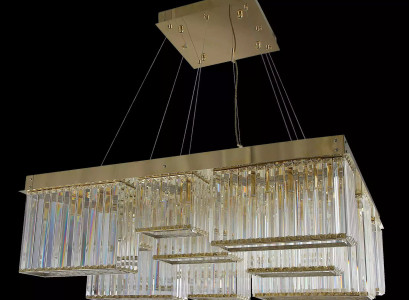 Chandelier Gold Color Beautiful Ceiling Crystal Lamp Living room Luxury