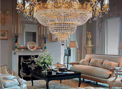 Luxury Ceiling light Chandelier Ceiling lamp Luster Gold Crystal Lamp