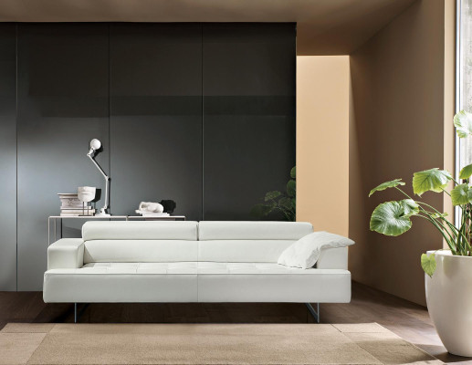 Upholstery Prianera Furniture Three Seater Sofa 3 Seater Sofas Luxury Leather Couches White