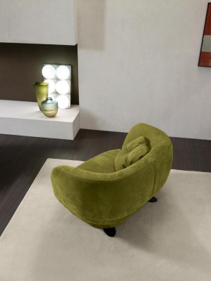 Armchair Seat Green Prianera Design Living room Upholstery Single Seater Furniture Luxury Style