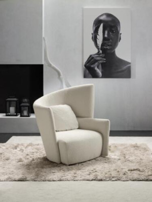 Armchair Seat Modern Design Living room White Italian Style Luxury Prianera new