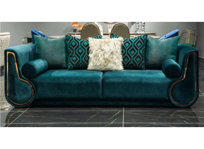 Three-seater fabric sofa sofa 3 seater upholstered sofa modern design green new