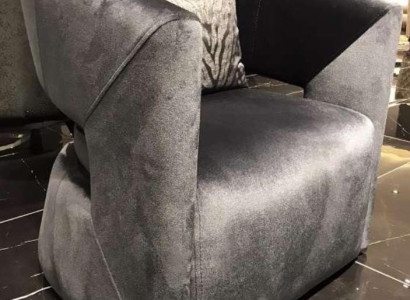 Armchair Cocktail Chair Upholstery Single Seater Seater Luxury Club Chair Gray