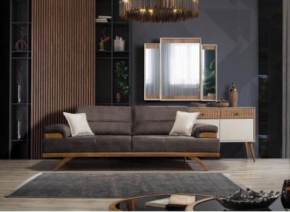 Sofa 3 Seater Designer Sofa Upholstery Sofas Couches Fabric Textile new