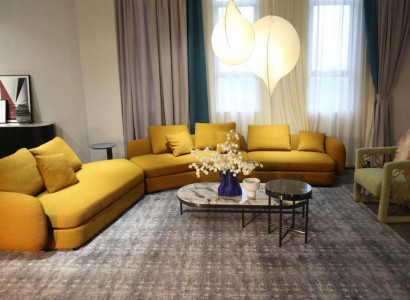 Living room Luxury Furniture Corner sofa L-shape Couch Design Upholstery Textile