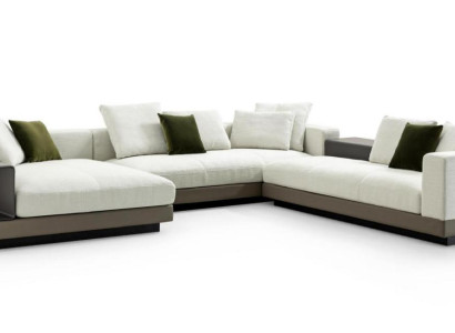 Corner sofa White U-shape Luxury Style Modern Living room Sofa Living landscape