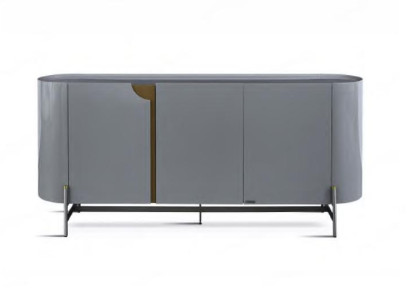 Dining room sideboard gray luxury style modern design furniture wood chest of drawers
