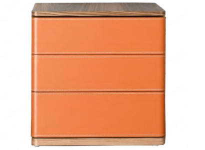 Bedroom Bedside table Design new Material Wood Luxury orange