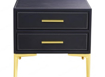 Bedside table Luxury Black Bedroom new Design Furniture Style Modern