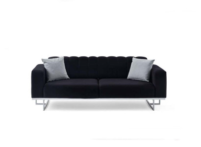 Black Luxury 3-Seater Modern Living Room 3-Seater Upholstery Couches new