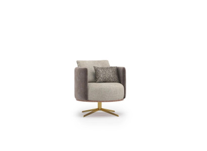 Innovative designer armchair for modern living room furniture made from high-quality imitation leather