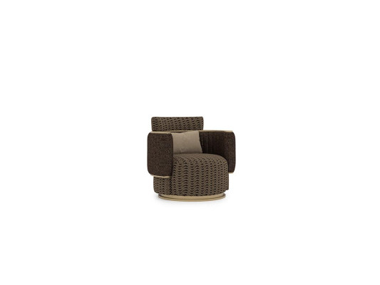 Luxury Upholstery Seat Design Brown Armchair Upholstered furniture Living room Furnishings