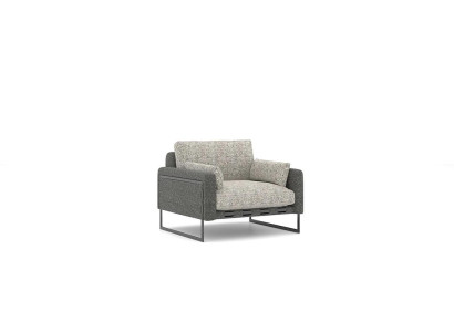 Living room Armchair Modern Design Gray Upholstered Armchair new Seat Furnishings