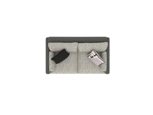 Two-seater Sofa Upholstery Textile Gray Upholstered furniture Living room Furnishings