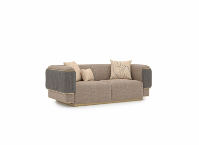 Design Modern Gray Two-seater Sofa Couch Living room Furnishings new