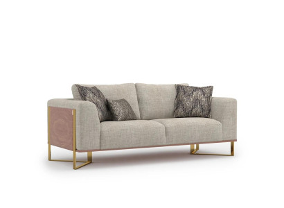 Two-seater Sofa Living room Upholstered furniture Design Couch Furnishings Textile new