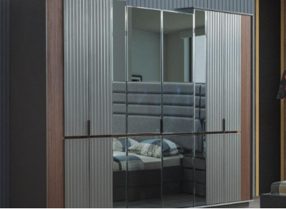 Modern Glass Cabinet Luxury Clothes Cabinets Bedroom Wood Furniture new