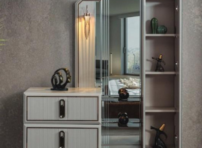 exclusive Wood Chest of drawers Luxury Mirror Bedroom Noble Stylish Furniture