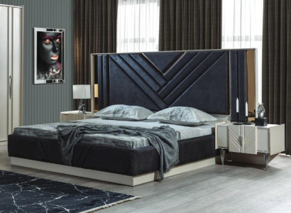 Blue's Bed Designer Bed frame Bedroom Furniture Luxury Bedside tables