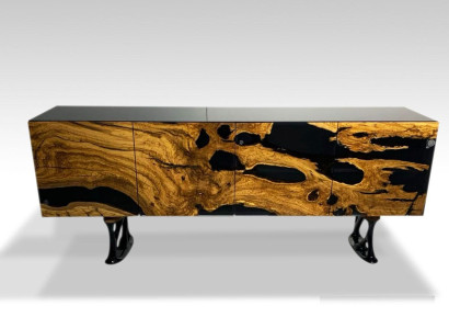 Sideboard Chest of drawers Epoxy resin Brown Living room Wood Chests of drawers Sideboard