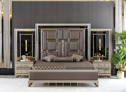 Bed Brown Elegant Bedroom Design Beautiful Luxury Double Beds