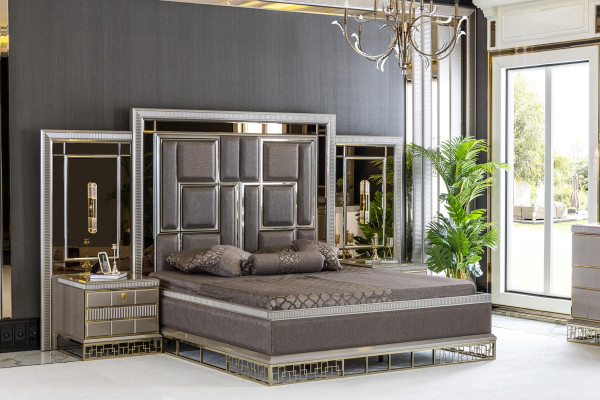 Bed Brown Elegant Bedroom Design Beautiful Luxury Double Beds