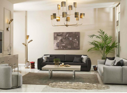 Sofa set fabric sofa complete e sofa upholstered sofas gray set 4 pieces new