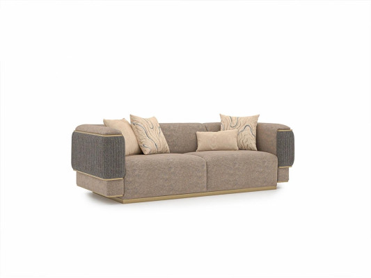 Complete 3-piece upholstered sofa three-seater modern armchair living room two-seater couch
