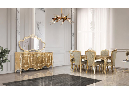 Dining room Dining table 6x Chairs Table Luxury Tables Classic Dining Group Set 7pcs.